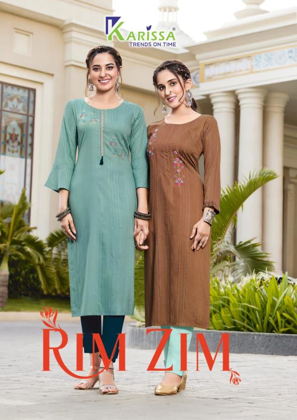 Karissa Rim Zim Viscose Ethnic Wear Designer Kurti Collection